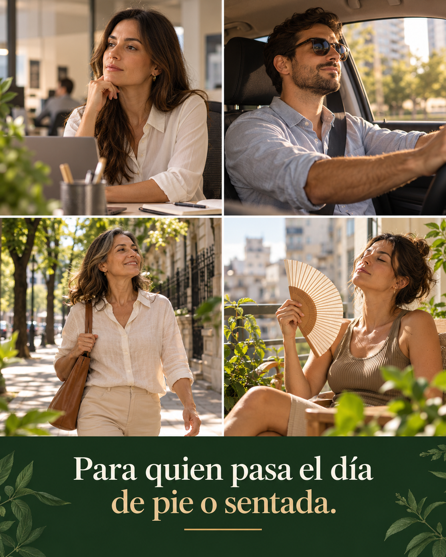 Para quien pasa el día de pie o sentada